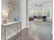 Elegant living room with hardwood floors, stylish decor, and an open view at 1513 Cultivation Ln, Mount Pleasant, SC 29466