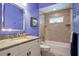 Bright bathroom featuring a vanity, large mirror and shower over tub at 1551 Ben Sawyer Blvd # 44, Mount Pleasant, SC 29464