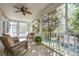 Screened porch with comfortable seating and beautiful view of the water at 1551 Ben Sawyer Blvd # 44, Mount Pleasant, SC 29464