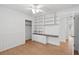 Bedroom boasts built-in shelving, desk and closet at 1915 Aichele Dr, North Charleston, SC 29406