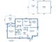 Detailed floor plan showcasing the layout, dimensions, and room sizes of the house, including a garage and covered patio at 1915 Aichele Dr, North Charleston, SC 29406
