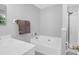 Bathroom featuring a soaking tub, a shower, and vanity at 1918 Armory Dr, Mount Pleasant, SC 29466