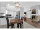 Inviting kitchen and living space featuring stainless appliances and modern lighting at 1918 Armory Dr, Mount Pleasant, SC 29466