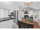 Bright kitchen with stainless steel appliances, granite countertops, and views to the living area at 1918 Armory Dr, Mount Pleasant, SC 29466