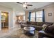Open living room and dining area with modern furniture and updated features, ideal for entertaining guests at 2113 Pimlico Dr, Ridgeville, SC 29472