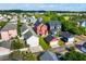A peaceful neighborhood showcasing a charming red two-story home with a well-maintained lawn at 218 Barberry St, Summerville, SC 29483