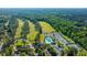 Aerial view showcases the pool, tennis courts and golf course in the community at 2314 Hummingbird Ln, Summerville, SC 29483