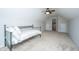 Attic bedroom with a ceiling fan, carpet, and a bed at 2314 Hummingbird Ln, Summerville, SC 29483