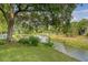 Tranquil backyard showcases lush greenery, mature trees, and a pond at 2525 Bent Tree Ln, Mount Pleasant, SC 29464