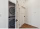 Convenient laundry area with a modern stackable washer and dryer unit at 272 Coming St # C, Charleston, SC 29403