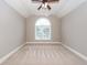 Bedroom with carpet, a modern ceiling fan, and a large window at 287 Commonwealth Rd, Mount Pleasant, SC 29466