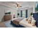 Beautifully staged bedroom featuring a large bed, stylish dresser, and coordinated decor for a cozy feel at 296 Torslanda Ln, Summerville, SC 29486
