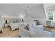 Bright and airy bedroom features a stylish seating area, vanity and abundant natural light at 300 Ginned Cotton St, Charleston, SC 29492