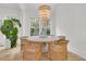 Bright dining room with hardwood floors, a decorative chandelier, and a round table at 300 Ginned Cotton St, Charleston, SC 29492