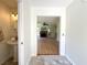 Bright foyer with marble floors, a staircase, and an opening to a spacious living room with a fireplace at 319 Parish Park, Summerville, SC 29485