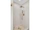 Modern shower with tile walls, mosaic tile floor, and rainfall shower head at 32 Elmora Ave, Goose Creek, SC 29445