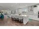 Gourmet kitchen featuring a large island with seating, stainless steel appliances, and ample cabinet space at 403 Hidden Meadow Ln, Summerville, SC 29486