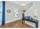 Inviting entryway with hardwood floors, elegant decor, and staircase access at 403 Ripple Park Dr, Summerville, SC 29486
