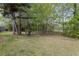 Lush backyard with green grass, mature trees, and chairs; a great space for outdoor activities and relaxation at 4872 Law Blvd, Summerville, SC 29485
