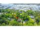 Stunning aerial shot highlighting a beautiful home nestled among the trees at 5692 Barbary Coast Rd, Hollywood, SC 29449