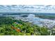 Gorgeous aerial view of a neighborhood in Charleston, SC, with expansive marsh and waterfront at 5692 Barbary Coast Rd, Hollywood, SC 29449