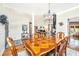 Spacious dining room seamlessly connected to the stylish living area at 5692 Barbary Coast Rd, Hollywood, SC 29449