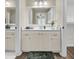 Bright bathroom featuring a double vanity with white cabinets and a large mirror at 615 Fairington Dr, Summerville, SC 29485