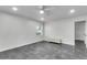 Bright and spacious bedroom with a window, ceiling fan and dark tile flooring at 615 Fairington Dr, Summerville, SC 29485