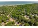 Aerial view of the neighborhood showcasing lush greenery and proximity to the water at 620 Clearview Dr, Charleston, SC 29412