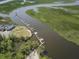Aerial view of a marina, river and wetland at 7101 Bowen Corner Ave, Hanahan, SC 29410