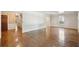A view of the living room with hardwood floors and connecting doorway to the foyer at 810 Creekside Dr, Mount Pleasant, SC 29464