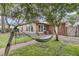 Secluded backyard featuring a brick pathway with a hammock at 108 Williamsburg Ct, Goose Creek, SC 29445