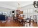 Traditional dining room featuring a chandelier, hardwood floors and dining set at 112 Waterfront Plantation Dr, Charleston, SC 29412