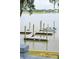Scenic view of a private dock, with a boat, along the serene waterfront at 112 Waterfront Plantation Dr, Charleston, SC 29412