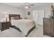 Neutral bedroom features a ceiling fan, furnishings, and carpet providing a relaxing ambiance at 113 Alpine Rd, Summerville, SC 29485