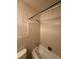 Bathroom shower/tub with ceramic tiles and floral wallpaper at 1138 Landsdowne Dr, Charleston, SC 29412