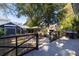 Backyard featuring a cozy dining area with a built-in grill and a separate shed at 1153 King St, Charleston, SC 29403