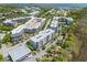 Community aerial view with manicured landscaping and convenient parking at 125 Pier View St # 405, Daniel Island, SC 29492