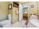 Bathroom featuring tile flooring, toilet, and a double sink vanity at 131 Travis Hill Rd, Moncks Corner, SC 29461
