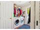 Convenient laundry room with washer, dryer, and storage at 131 Travis Hill Rd, Moncks Corner, SC 29461