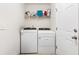 Functional laundry room featuring a modern washer and dryer, and storage space at 151 Tyger St, Summerville, SC 29485