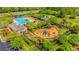 Aerial view of community amenities with playground, pool, and park area at 1511 Hopkins Ln, Mount Pleasant, SC 29466