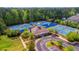 Aerial photo shows the community tennis courts and a clubhouse at 1511 Hopkins Ln, Mount Pleasant, SC 29466