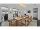 Elegant dining room featuring a modern light fixture and open layout at 1518 Bower Ln, Johns Island, SC 29455