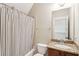 Bathroom with a shower and tub combination and a granite vanity at 1629 Ware Bottom Ln, Mount Pleasant, SC 29464