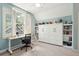 Bedroom with a queen size murphy bed and shelves at 1629 Ware Bottom Ln, Mount Pleasant, SC 29464