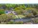 Scenic aerial view featuring a charming waterside community amidst lush greenery and waterway at 1673 Mcclain St, Charleston, SC 29407
