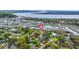 Aerial view of the property showcasing its waterfront location near the bay at 1673 Mcclain St, Charleston, SC 29407