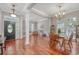 This spacious room with hardwood floors connects to the foyer and dining areas at 1678 William Hapton Way, Mount Pleasant, SC 29466