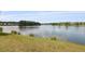 Scenic lake view surrounded by lush greenery and beautiful houses under a clear blue sky at 1825 Brittlebush Ln, Johns Island, SC 29455